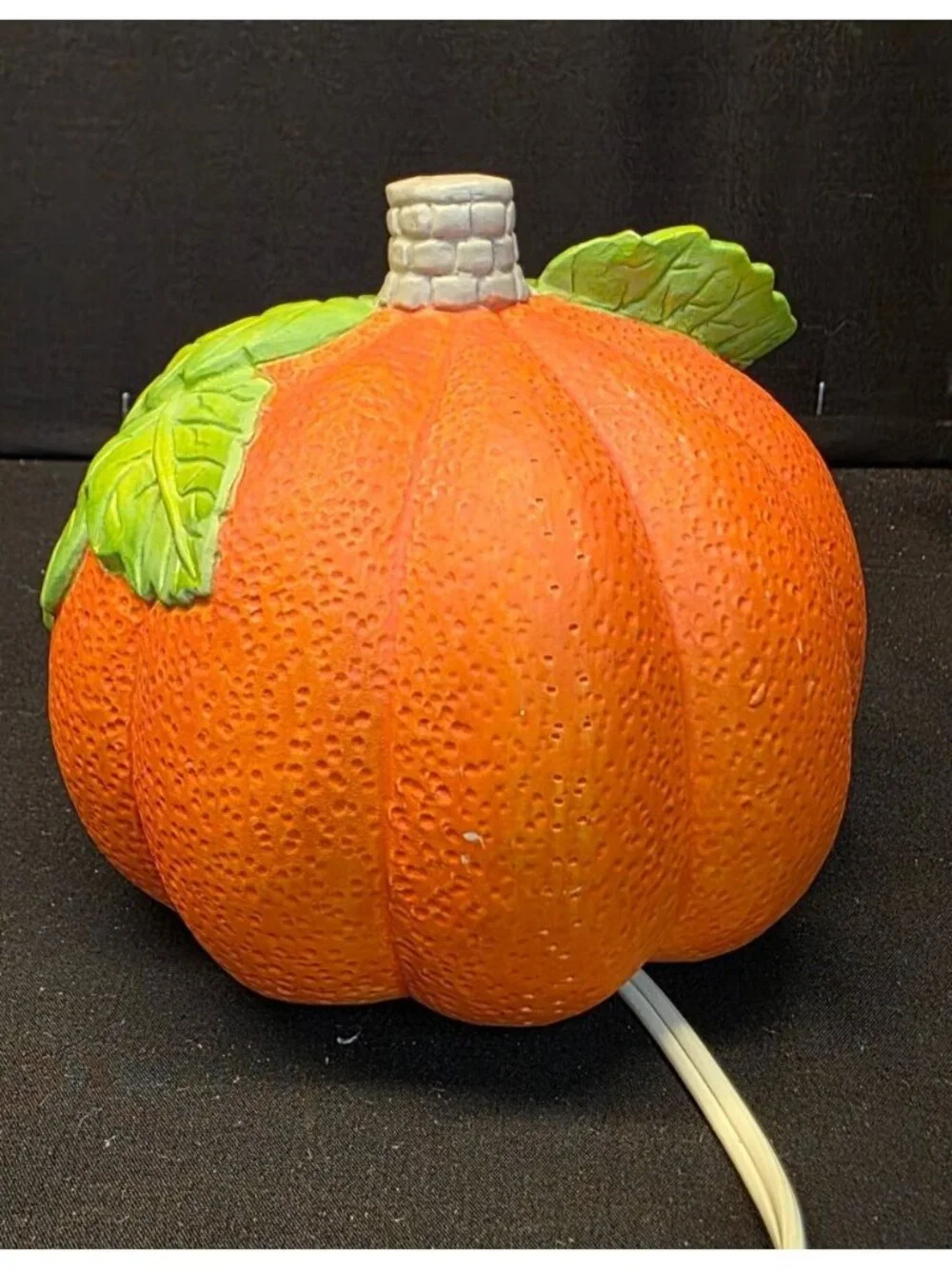 Vintage Brinn's Light-Up Spooky Pumpkin Jack-O-Lantern House Halloween Decor